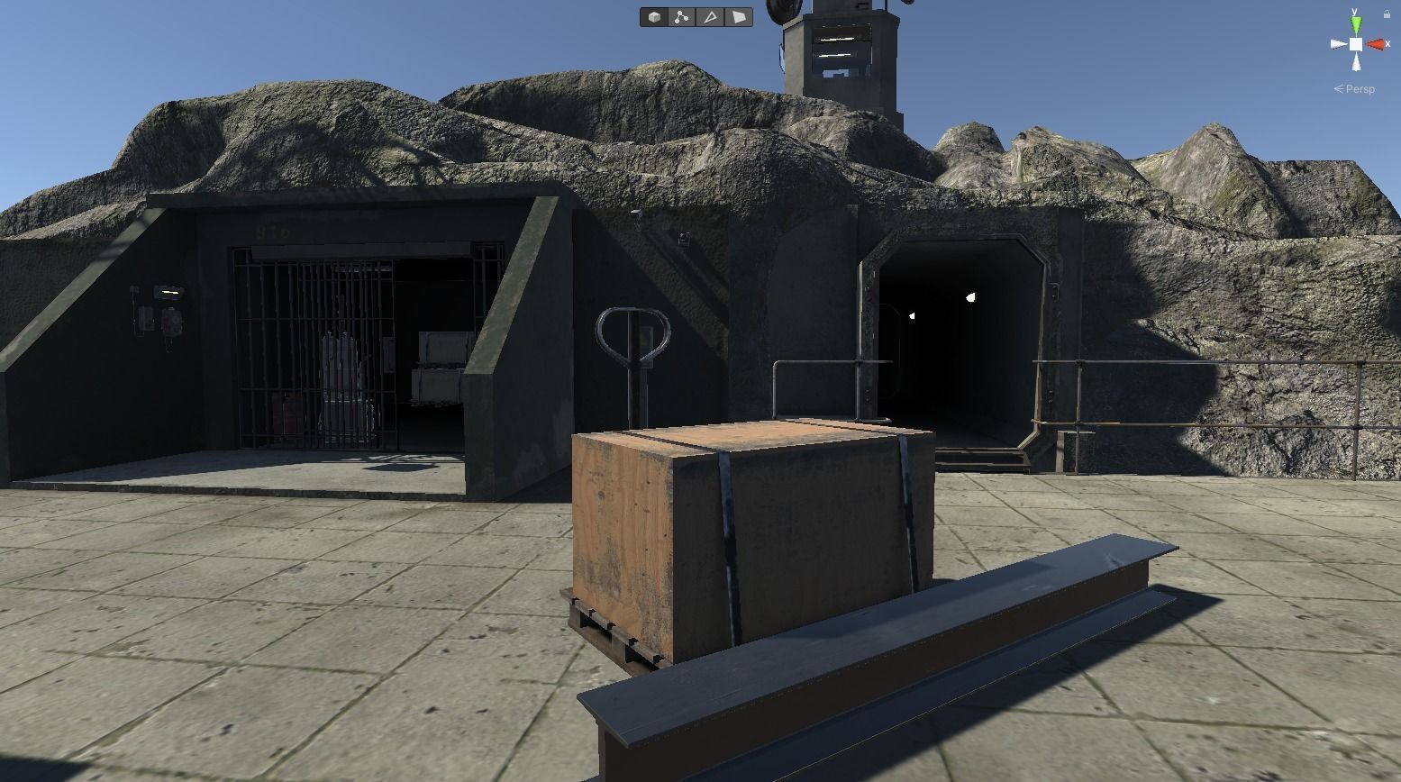 Metal Beam Free low-poly 3D model_11