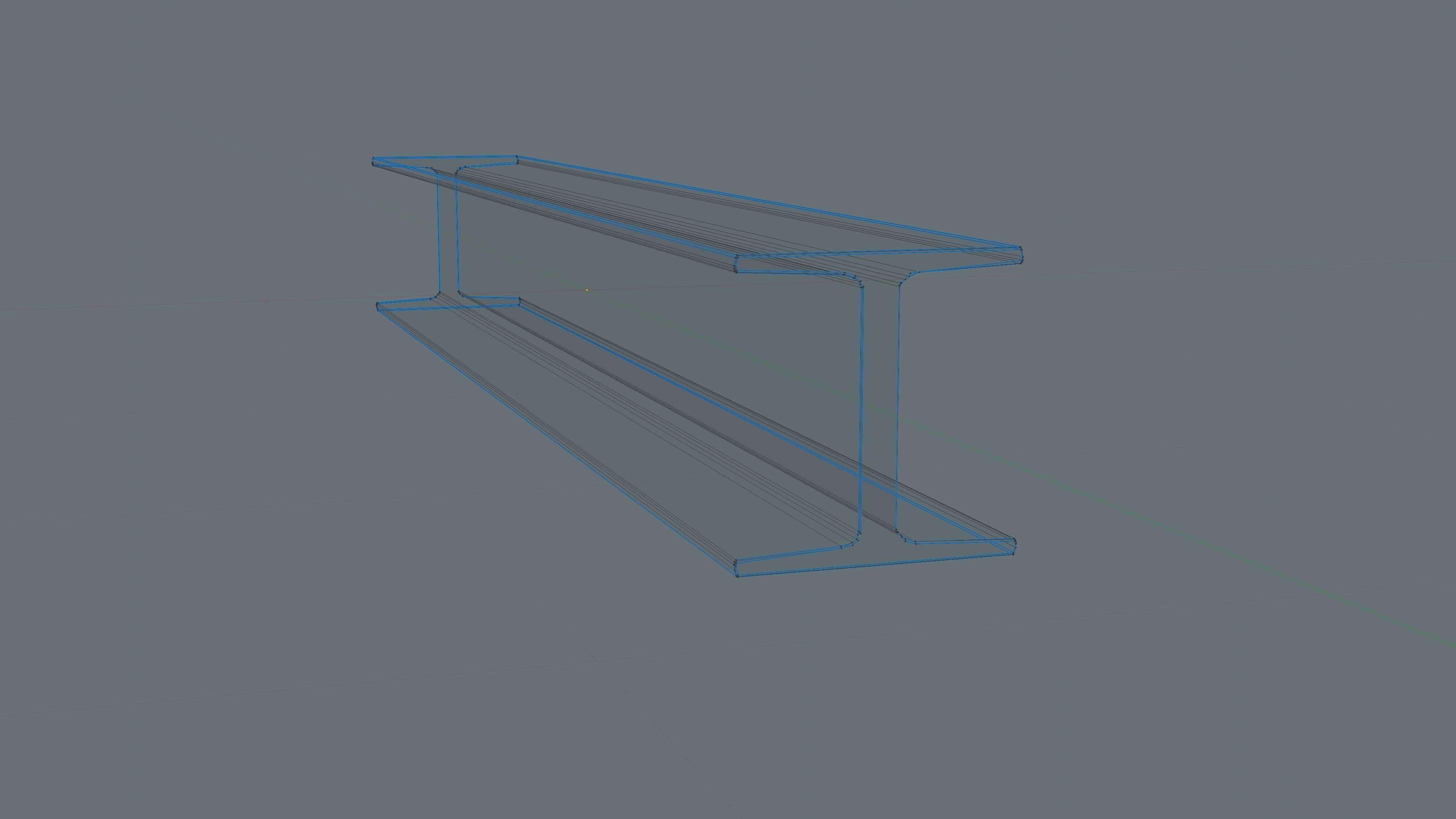 Metal Beam Free low-poly 3D model_10