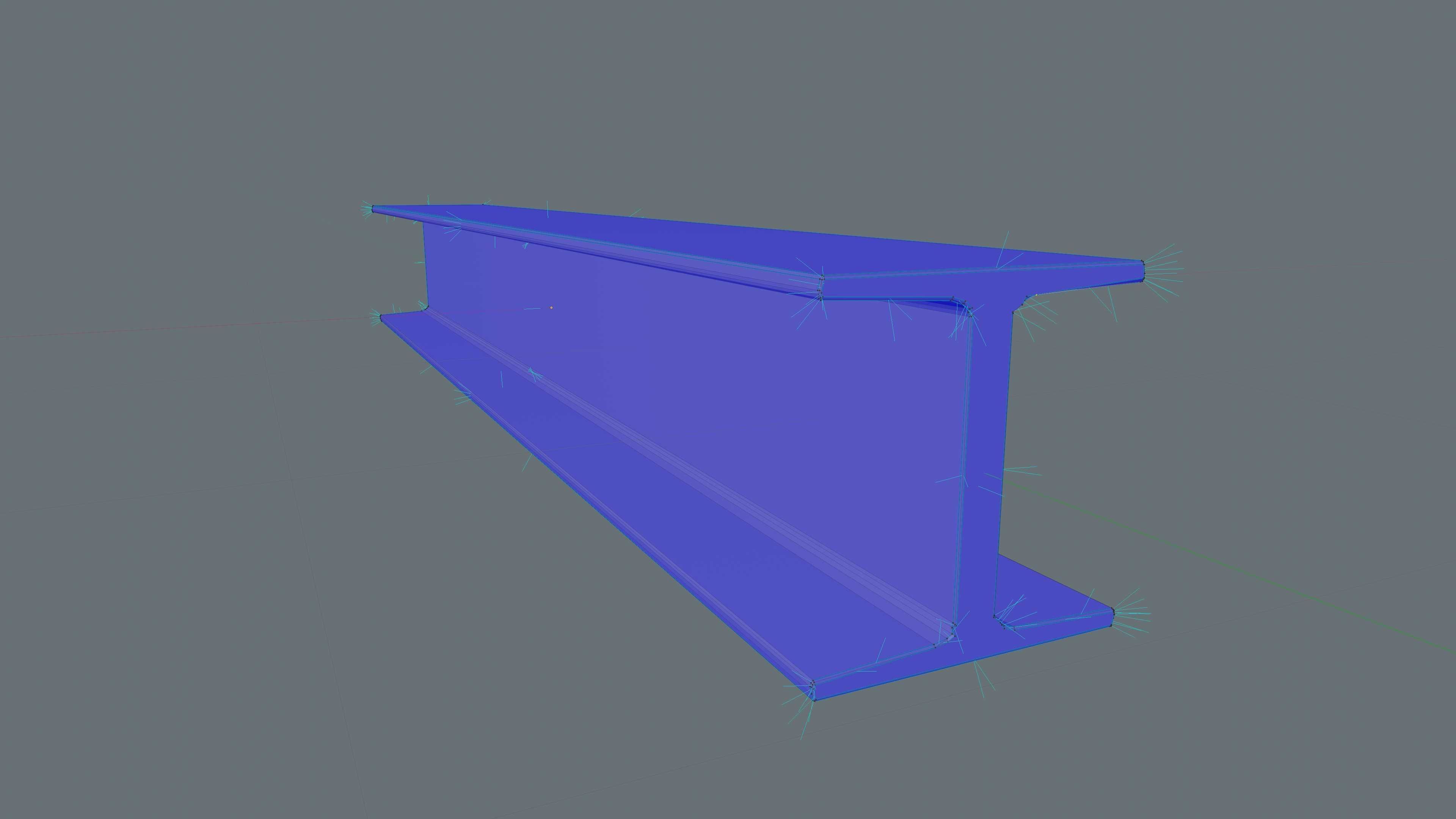 Metal Beam Free low-poly 3D model_9