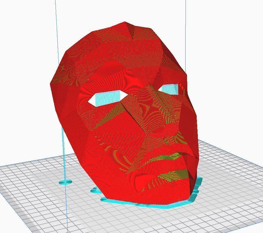 Squid Game Mask - polygon Front Mask  Cosplay 3D print model_22