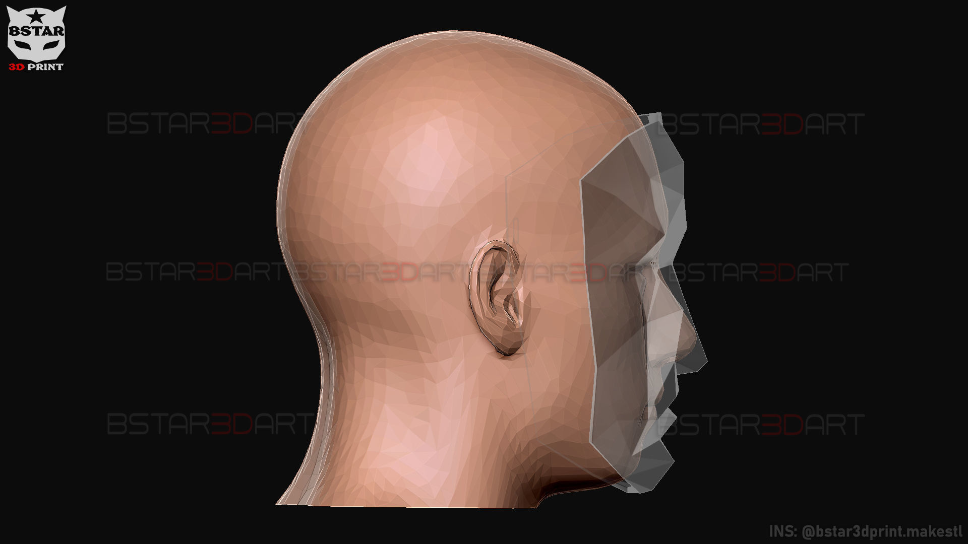 Squid Game Mask - polygon Front Mask  Cosplay 3D print model_19