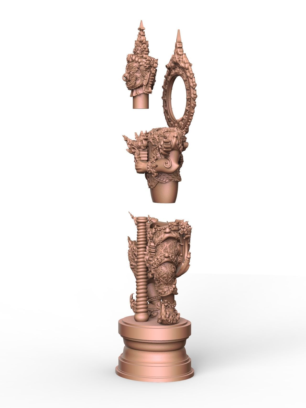 Tao Wessuwan Vol-04 Thai Art for 3D print model 3D print model 3D print model_4