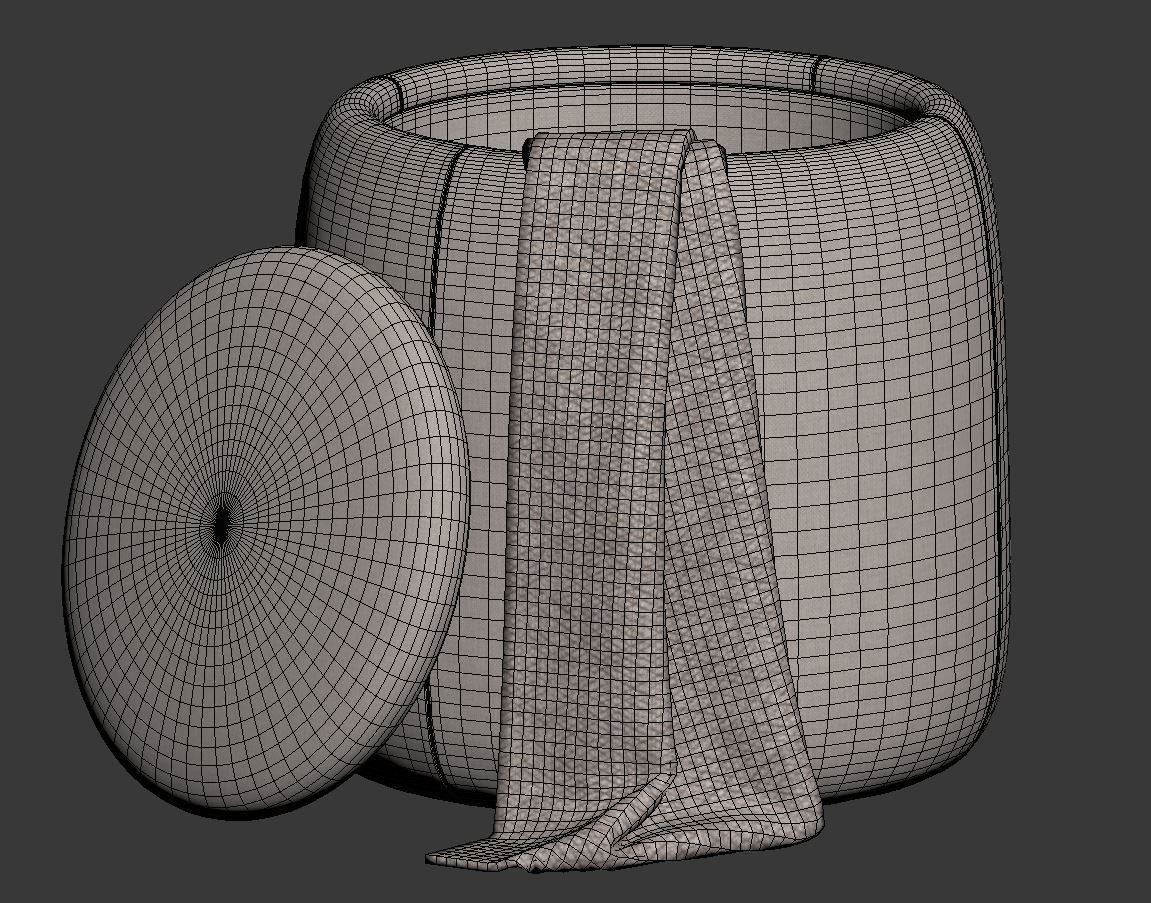 Dodd Storage Ottomans set 3D model_10