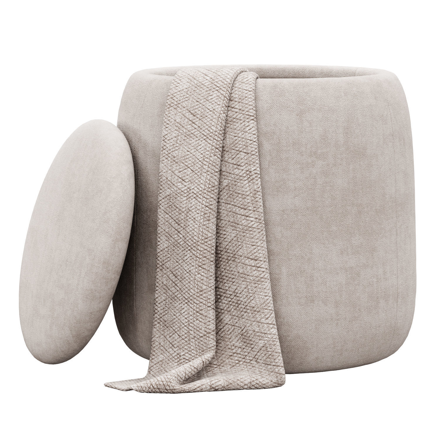 Dodd Storage Ottomans set 3D model_3