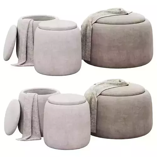 Dodd Storage Ottomans set