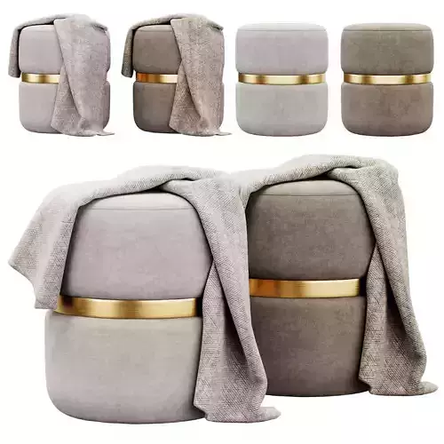 Yamma Ottoman by tov 3D model