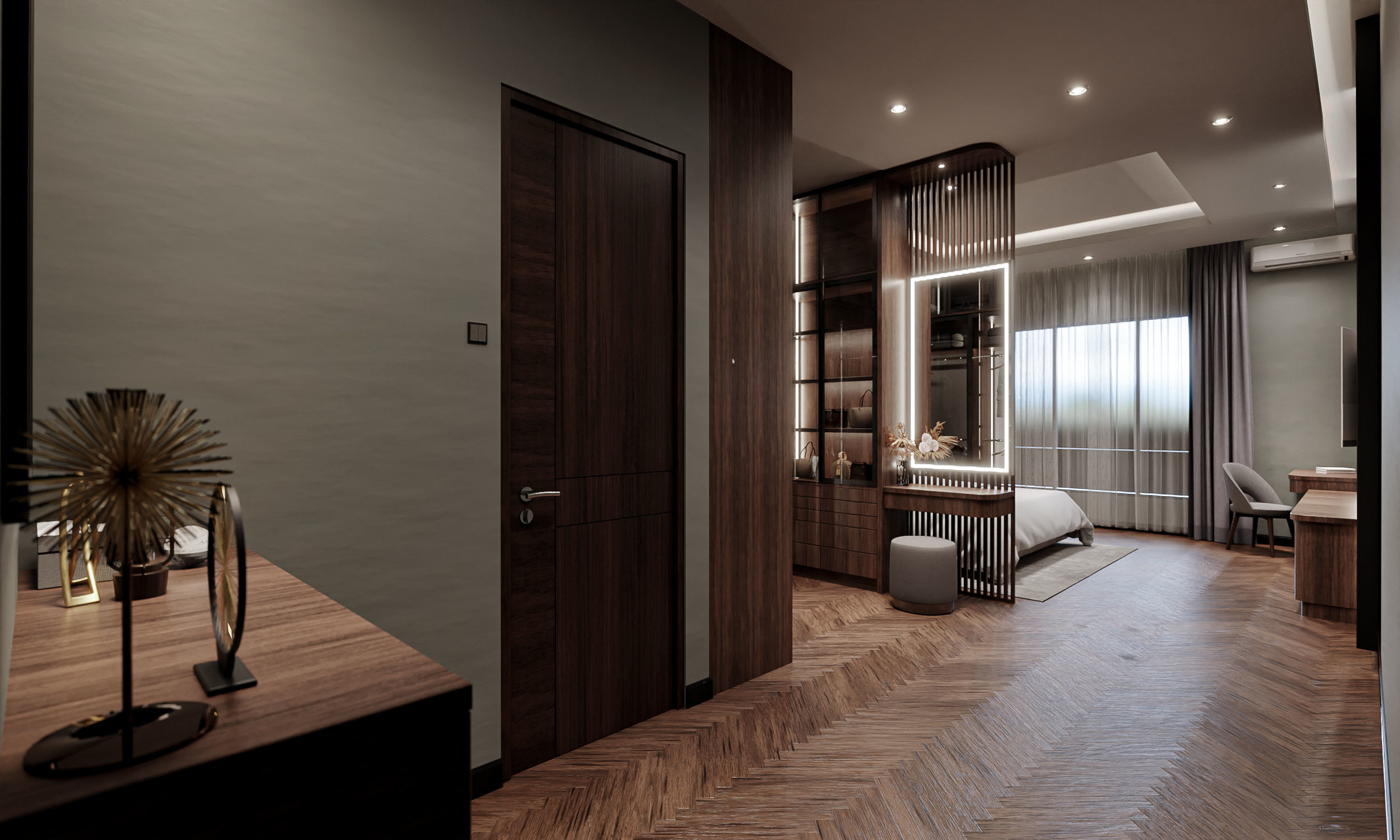 Bedroom Interior Blender - Fbx - Obj 3D model_3