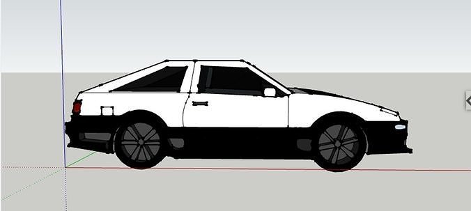 toyota trueno ae 86 Low-poly 3D model