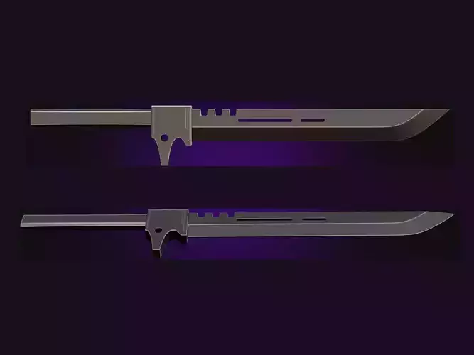 Kaiju No 8 Sword - Anime Cosplay Weapon  3D print model