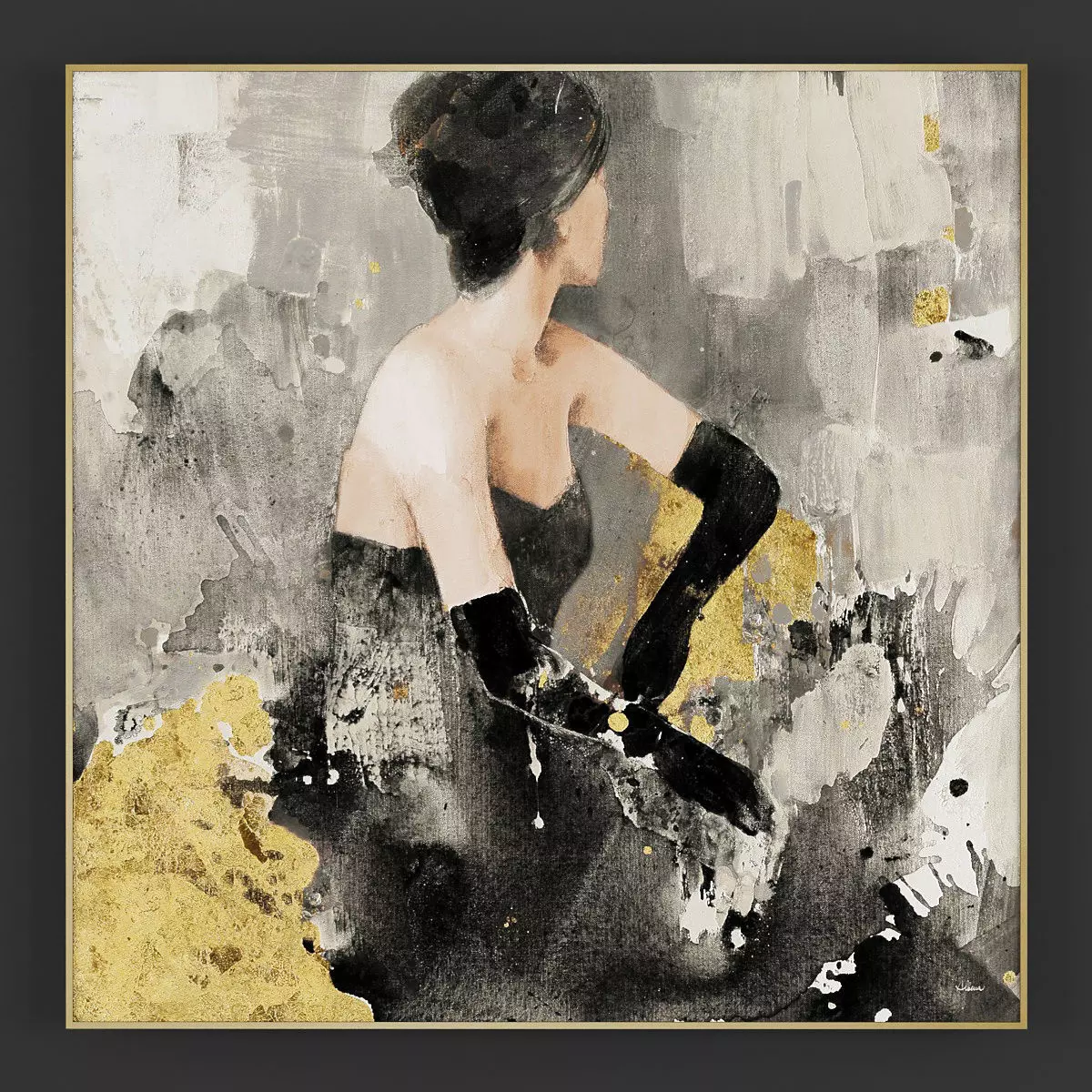 Pictures233 abstract painting with squares 3D model_0