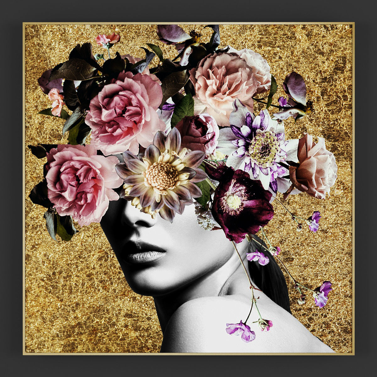 Pictures233 abstract painting with squares 3D model_1