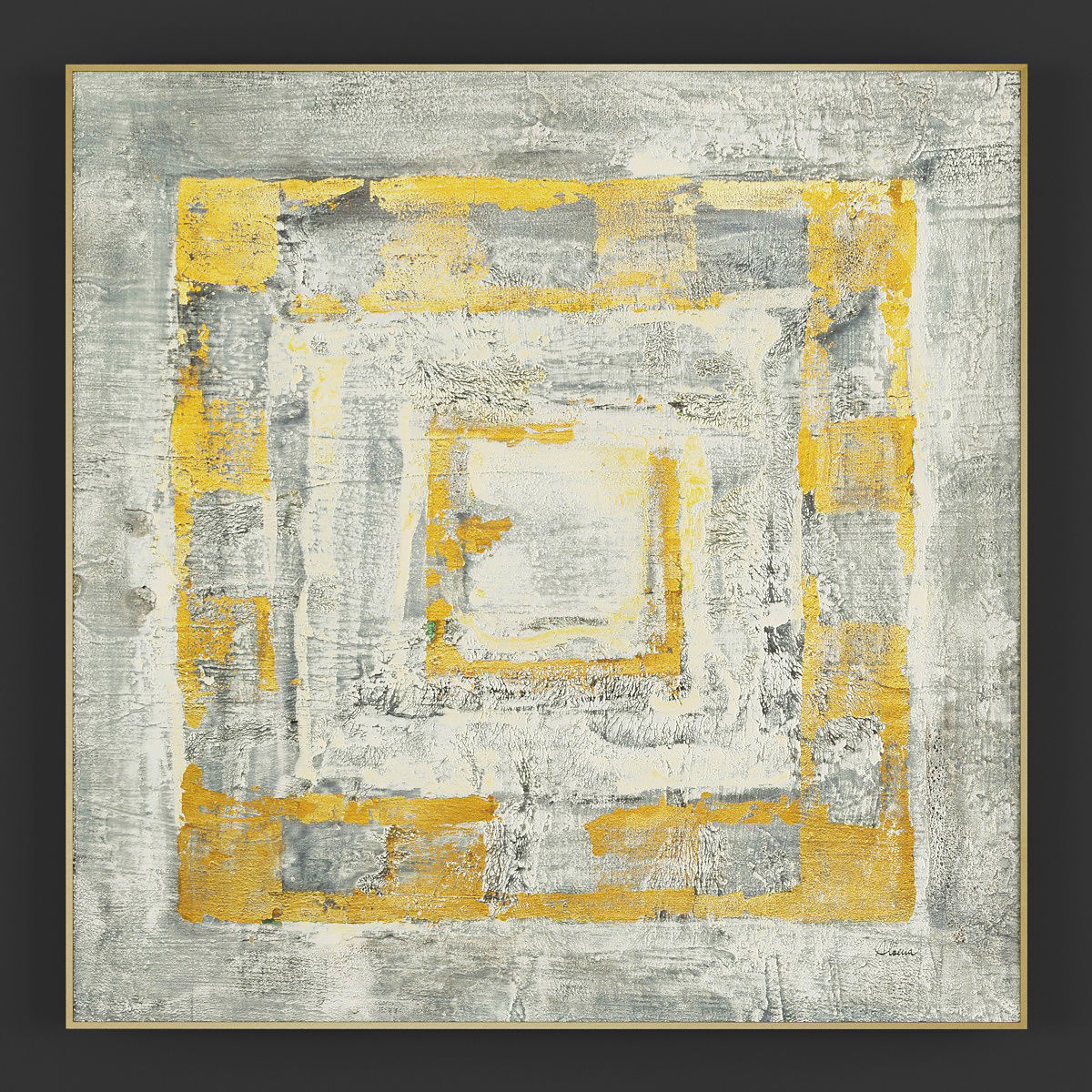 Pictures233 abstract painting with squares 3D model_2