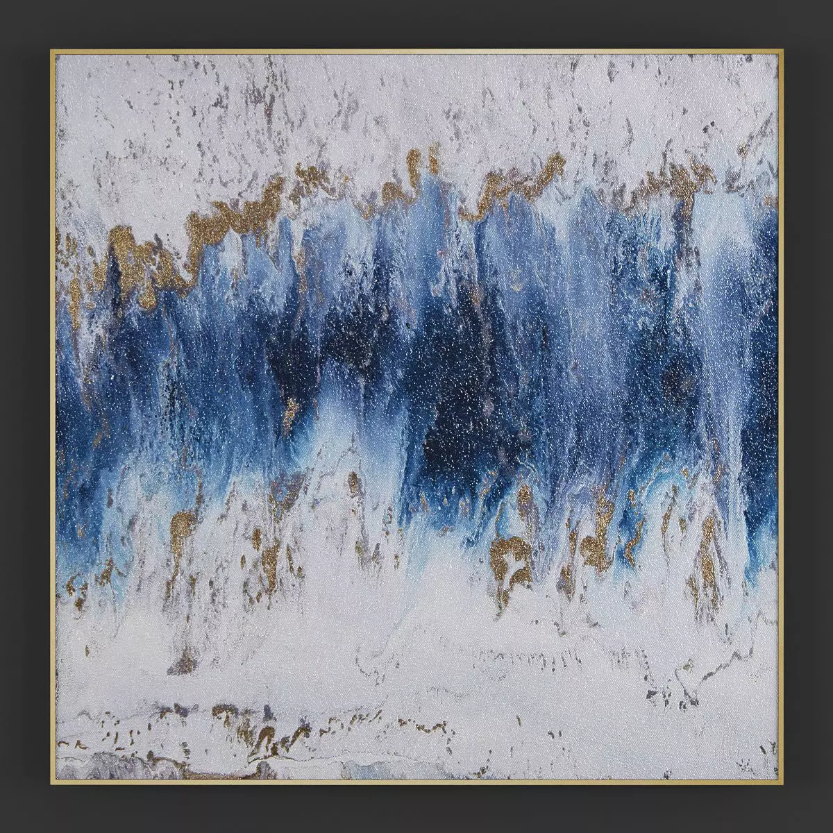 Pictures234 abstract painting gold 3D model_0