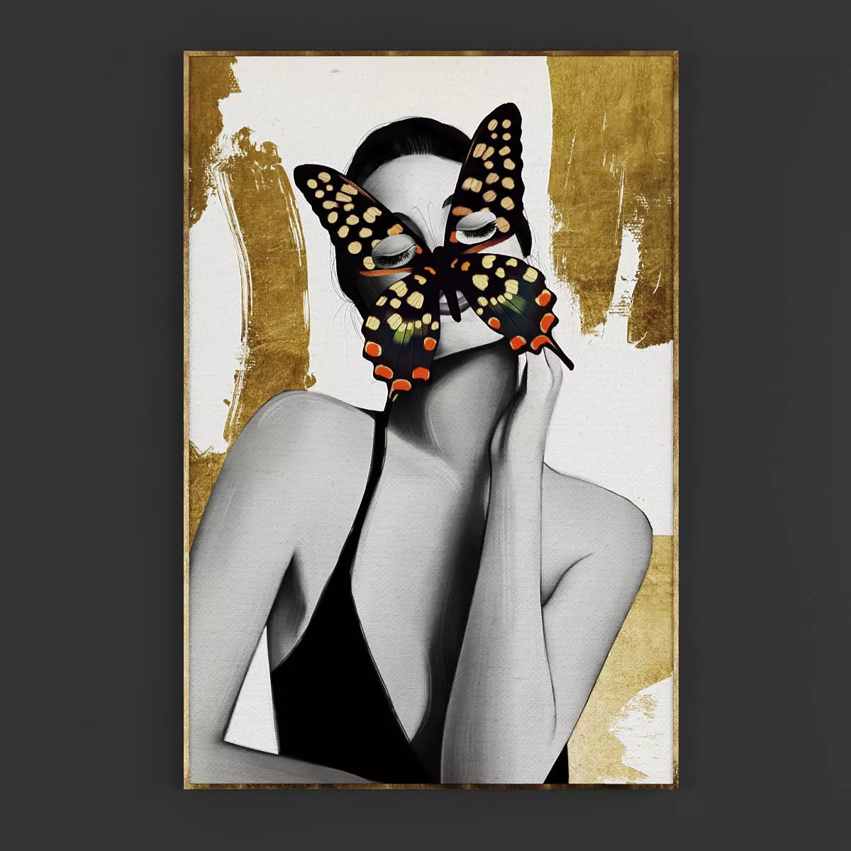 Pictures248 woman in coat art 3D model_0