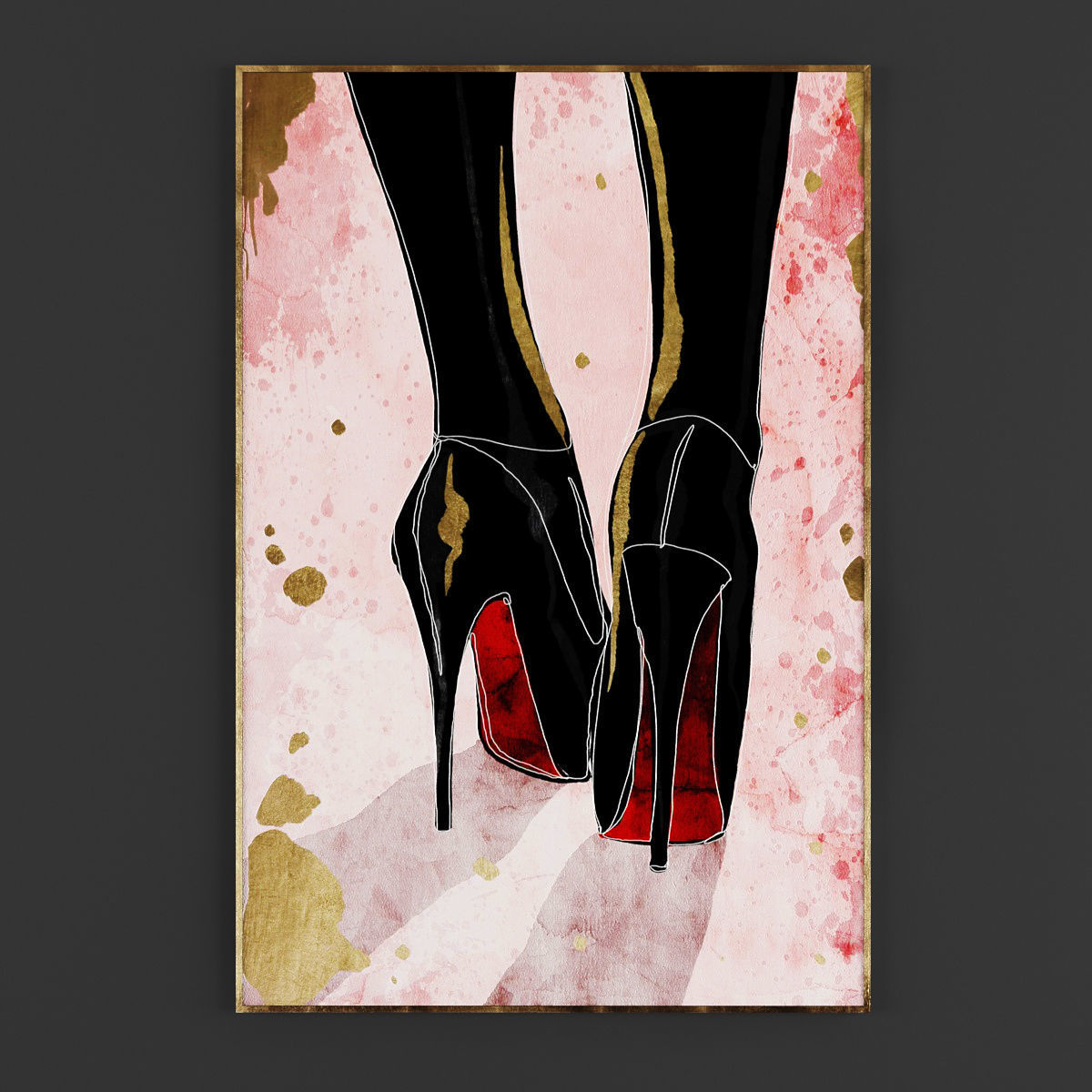 Pictures248 woman in coat art 3D model_3