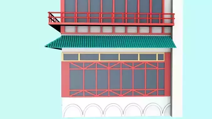 3D model of  Chinese restaurant 3D printing