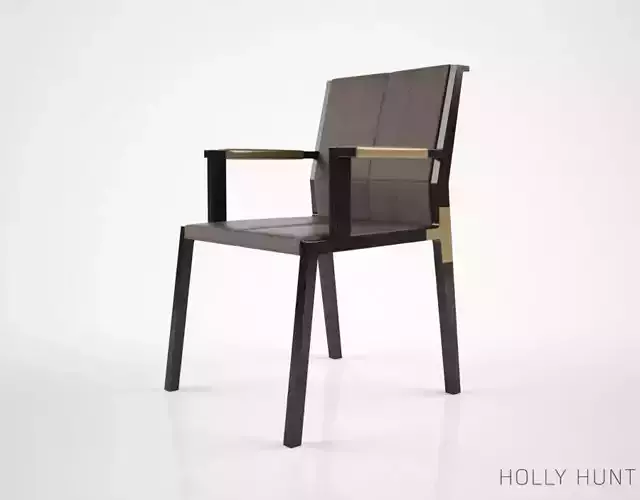 Holly Hunt Hadrien dining armchair 3D model