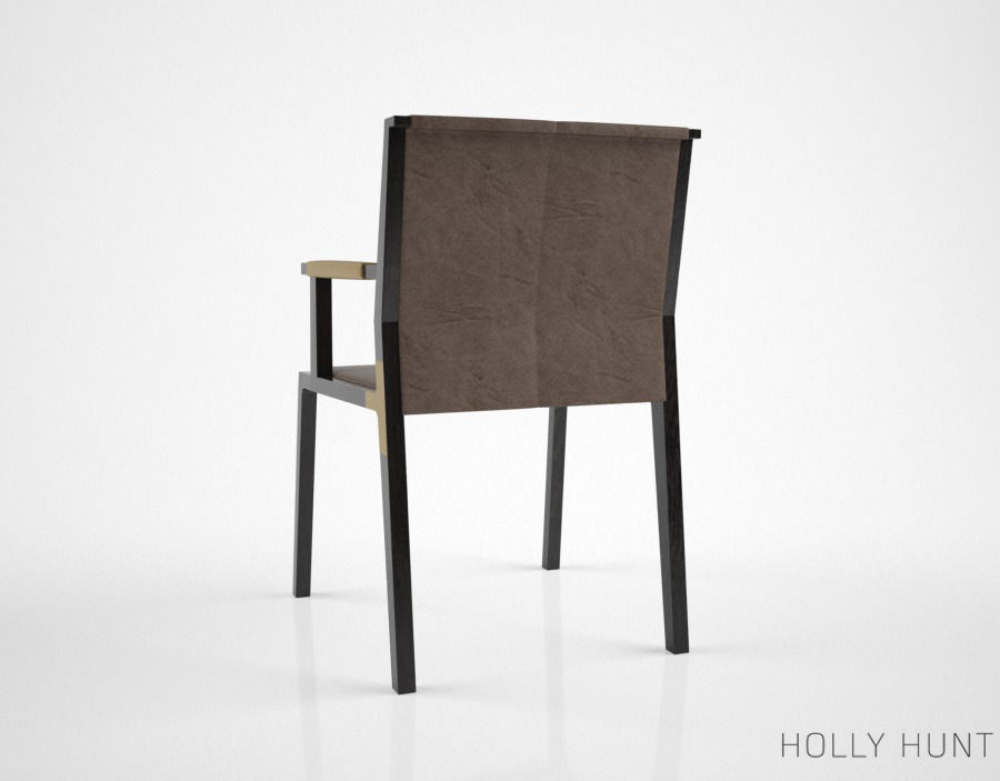 Holly Hunt Hadrien dining armchair 3D model_3