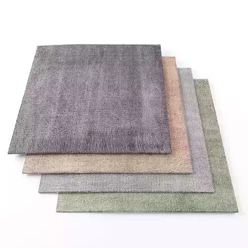 Rugs-1193 four different colored rugs 3D model