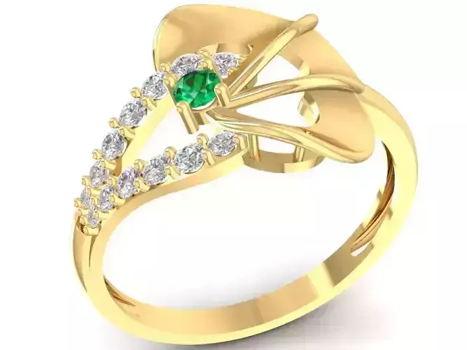 Elegant Twisted Diamond Ring for Women 2773