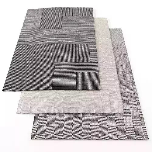 Rugs-1199 three rugs 3D model