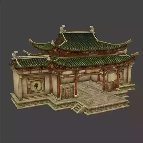 Game Ready Japanese Temple Model