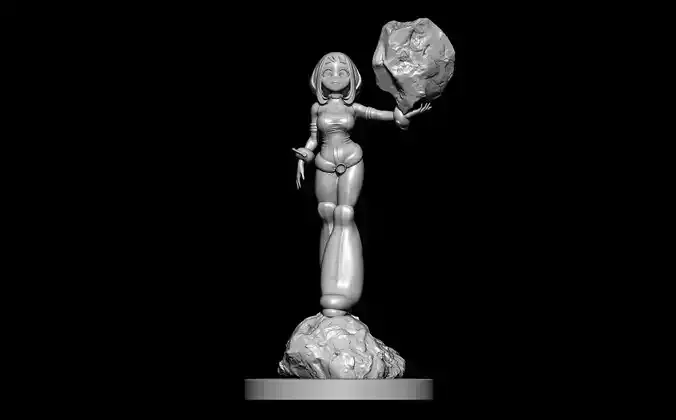 Ochako Uraraka from My Hero Academia manga 3D print model