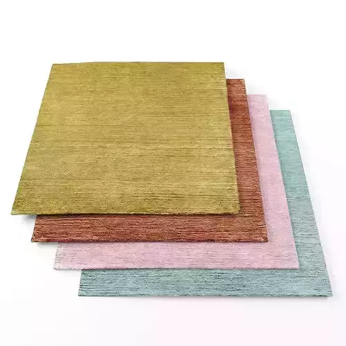 Rugs-1200 three different colored rugs 3D model