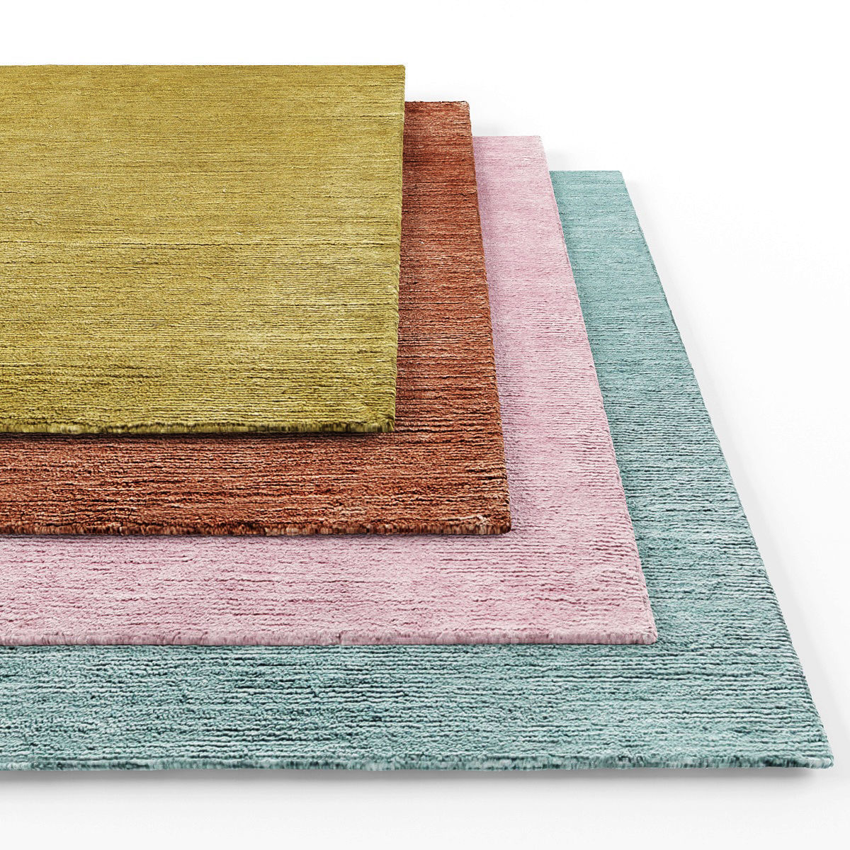 Rugs-1200 three different colored rugs 3D model_1