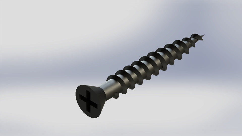 Screw Free 3D model_1