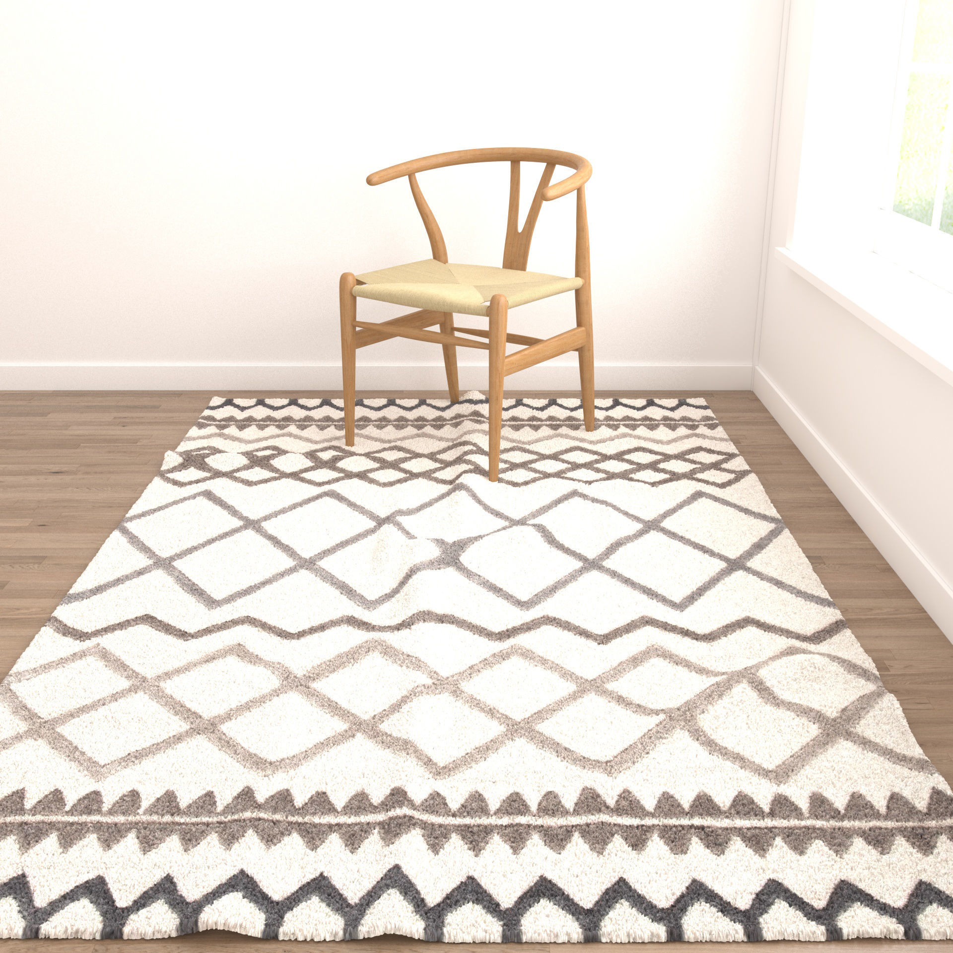 Rugs No 328 Low-poly 3D model_3