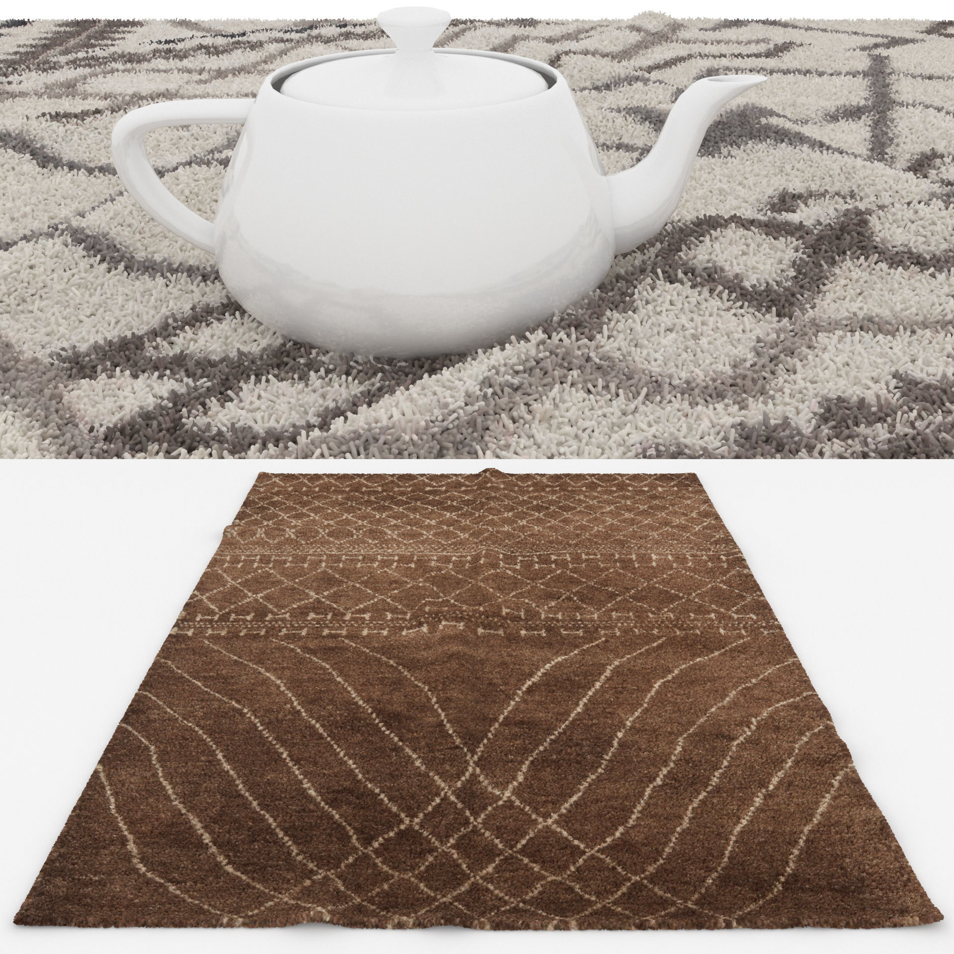 Rugs No 328 Low-poly 3D model_1