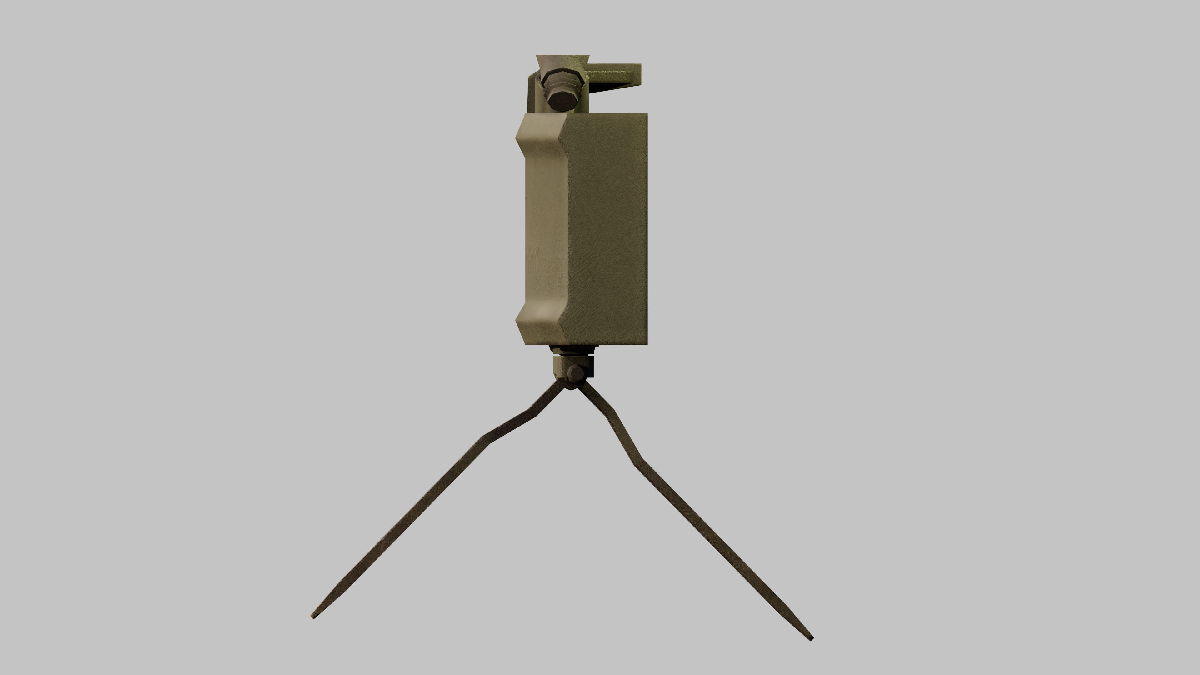 M18A1 Claymore Mine Low-poly 3D model_9