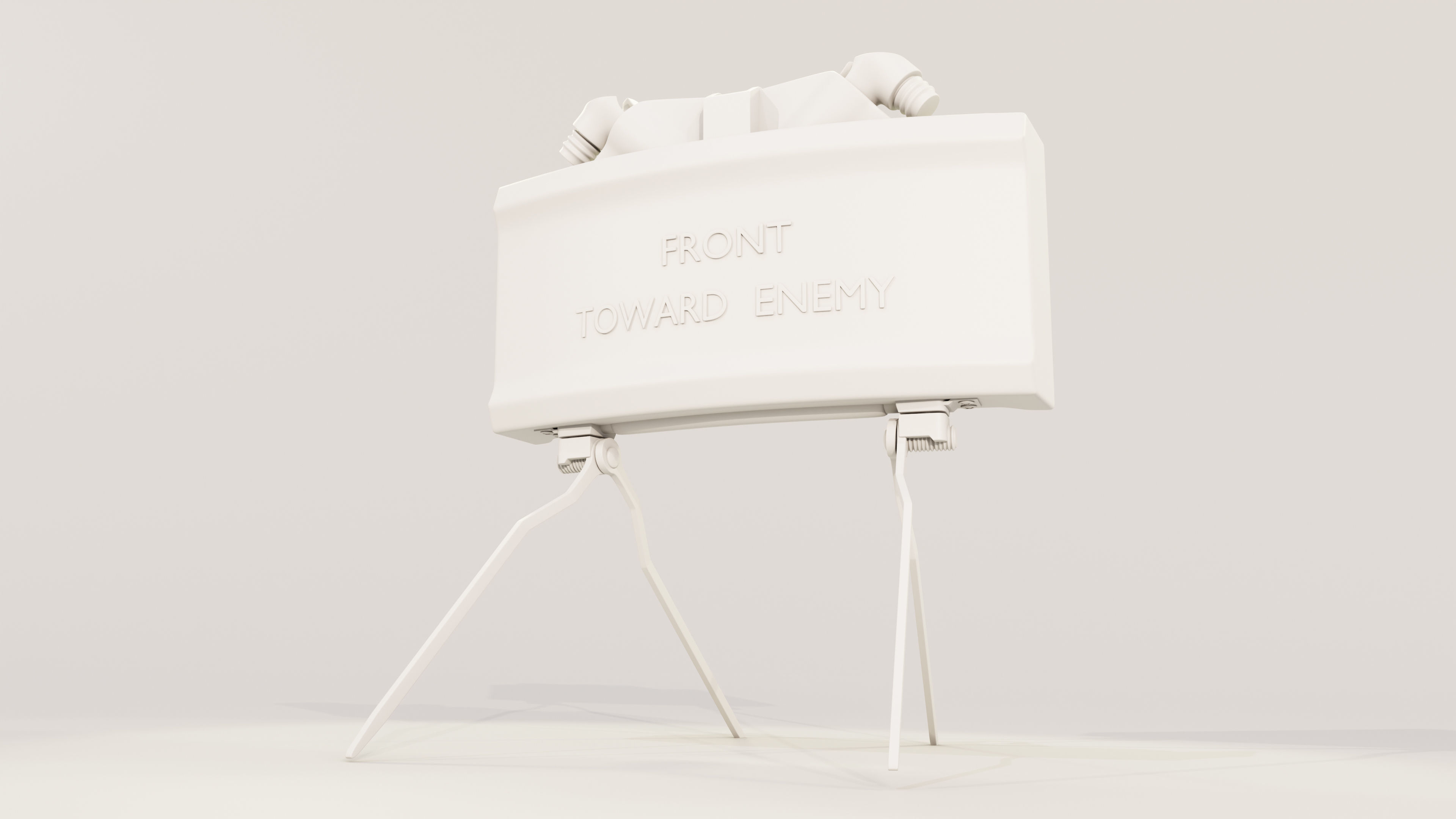 M18A1 Claymore Mine Low-poly 3D model_2