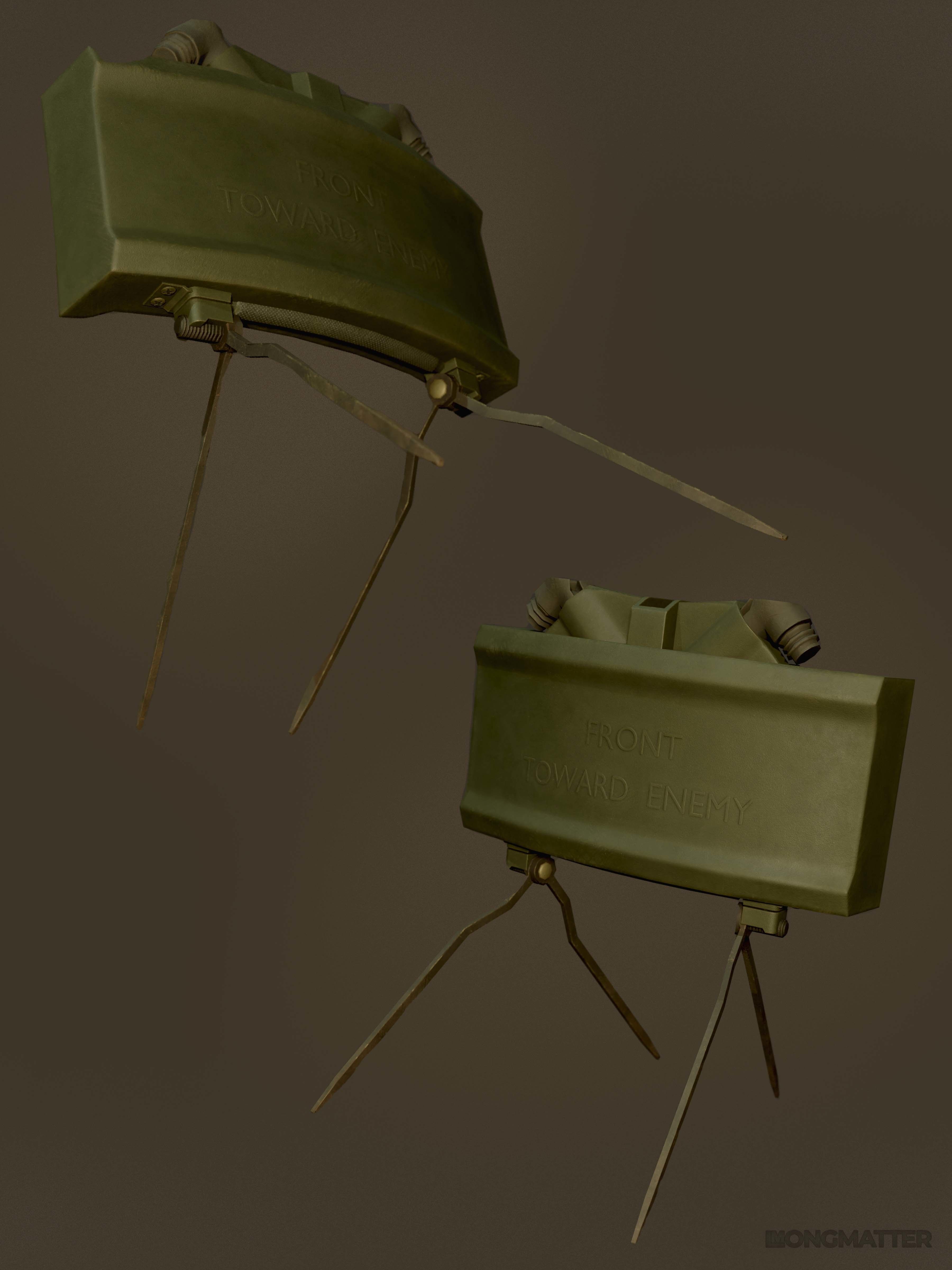 M18A1 Claymore Mine Low-poly 3D model_16