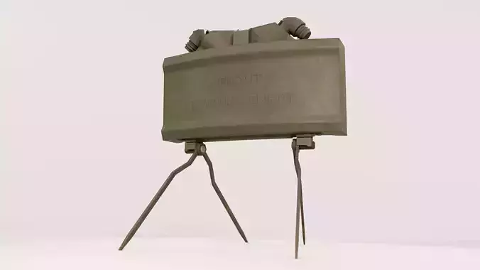 M18A1 Claymore Mine Low-poly 3D model
