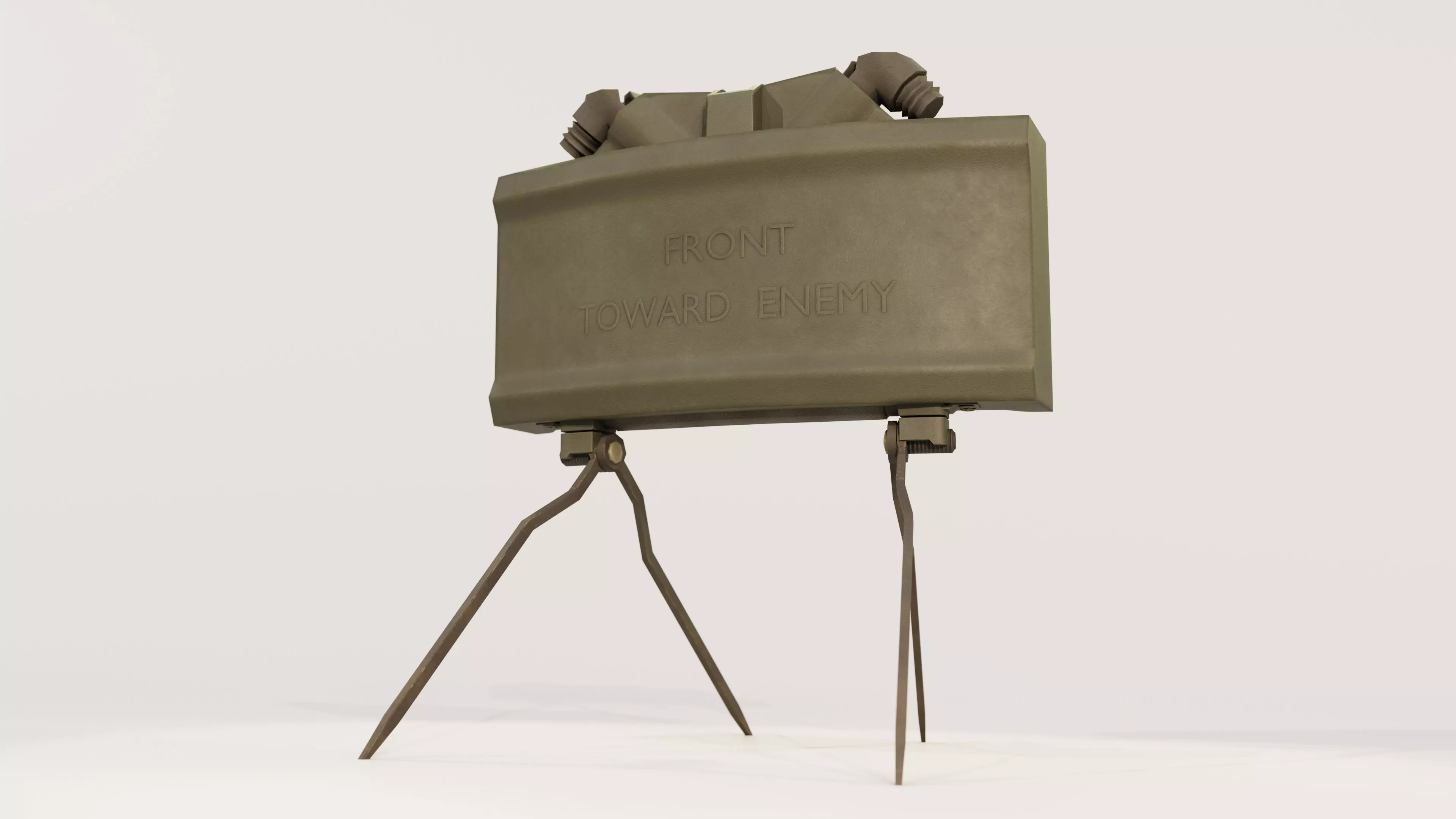 M18A1 Claymore Mine Low-poly 3D model_0