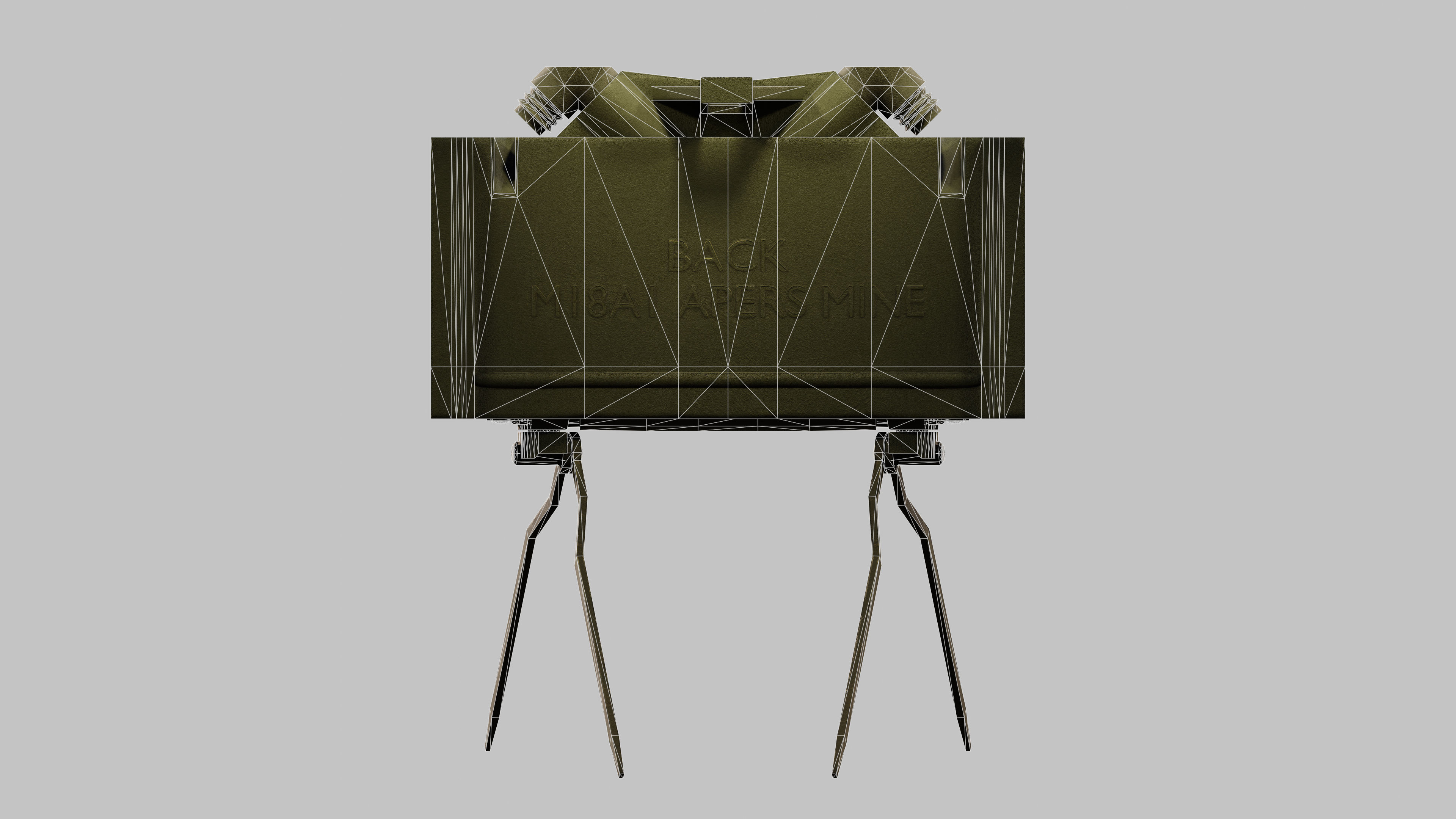 M18A1 Claymore Mine Low-poly 3D model_12
