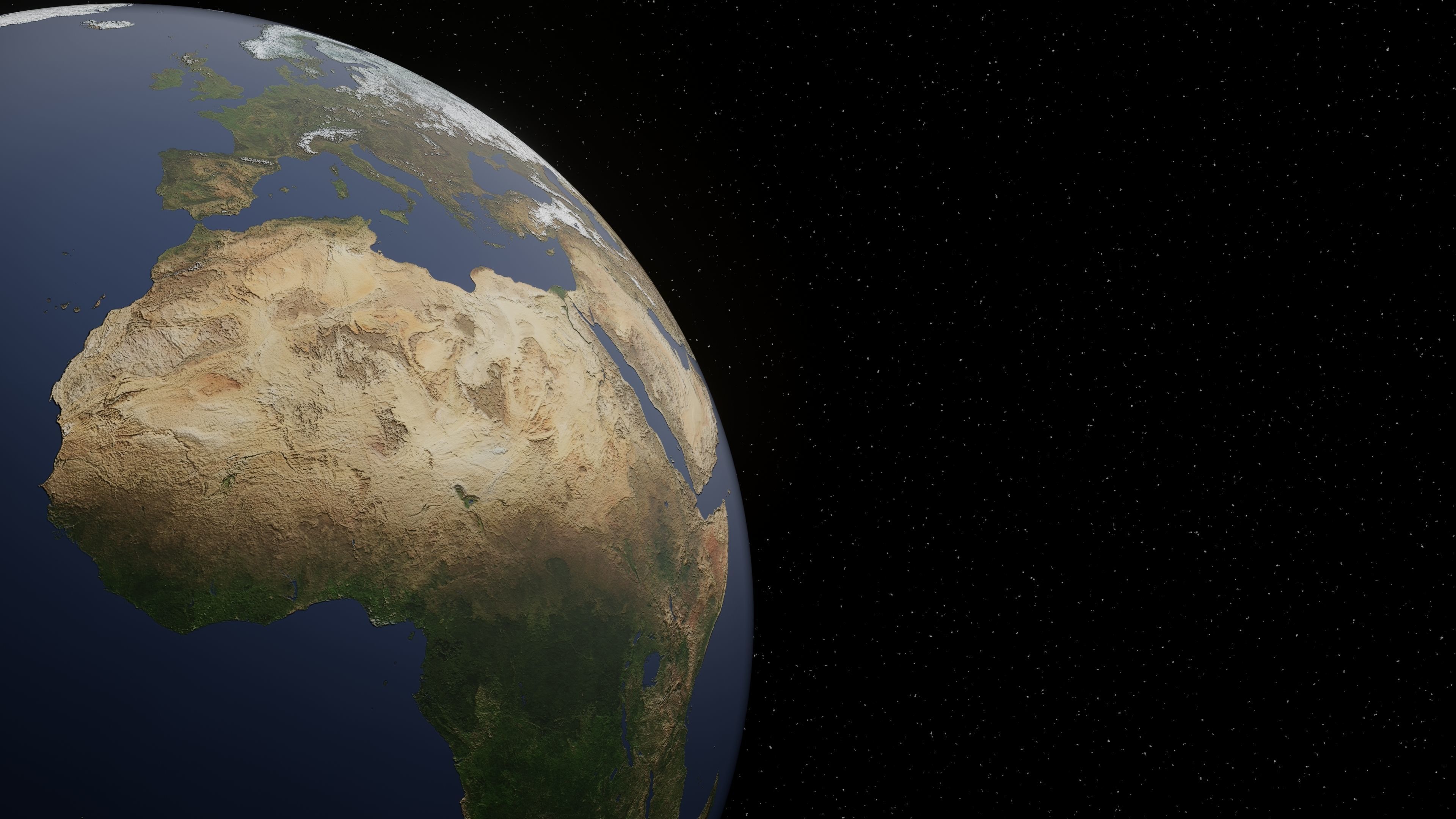 Animated Earth 3D model_2
