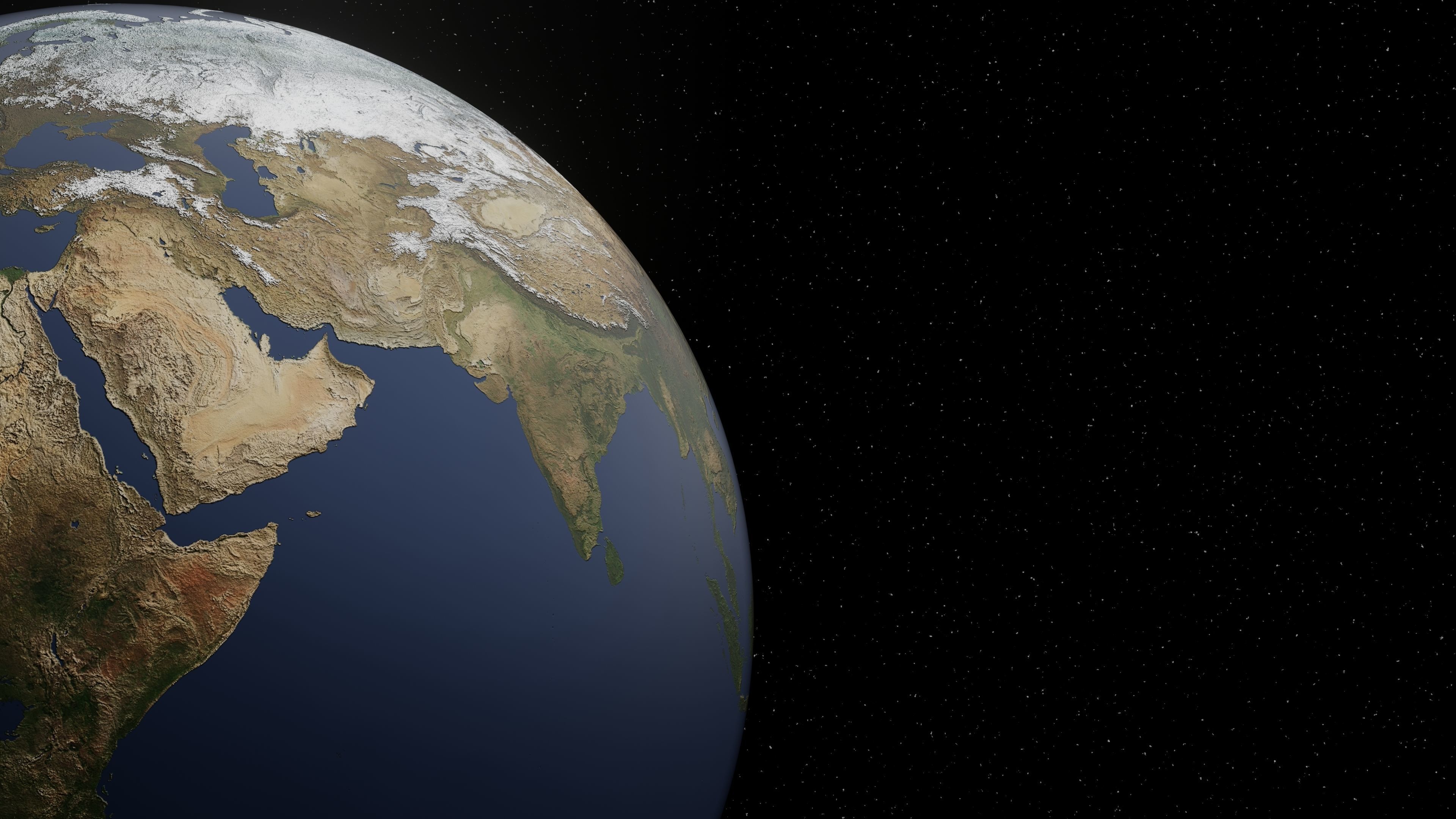 Animated Earth 3D model_3