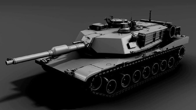 3d model abrams tank 3D model