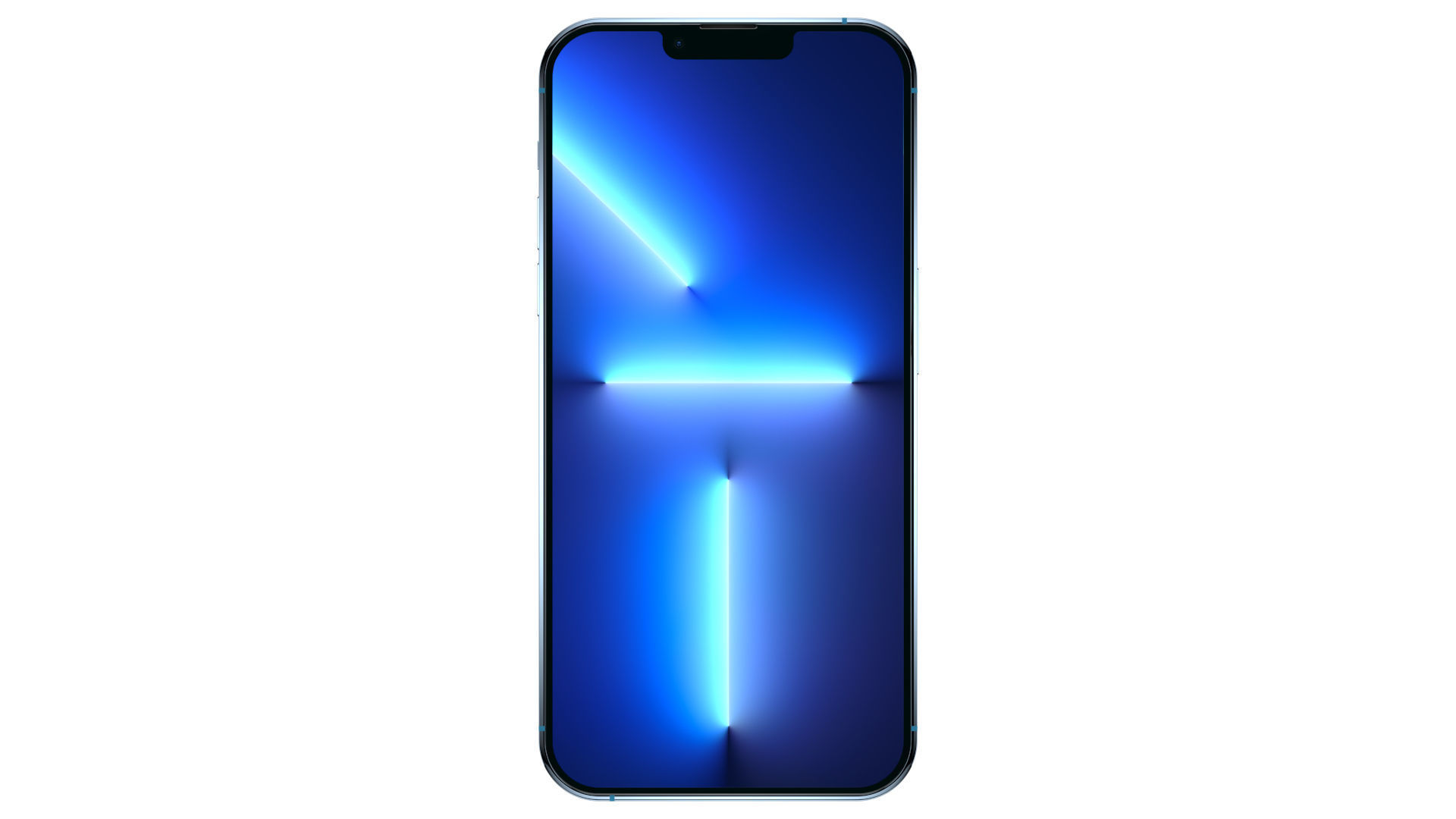 Apple iPhone 13 Pro Max Sierra Blue Low-poly 3D model_1