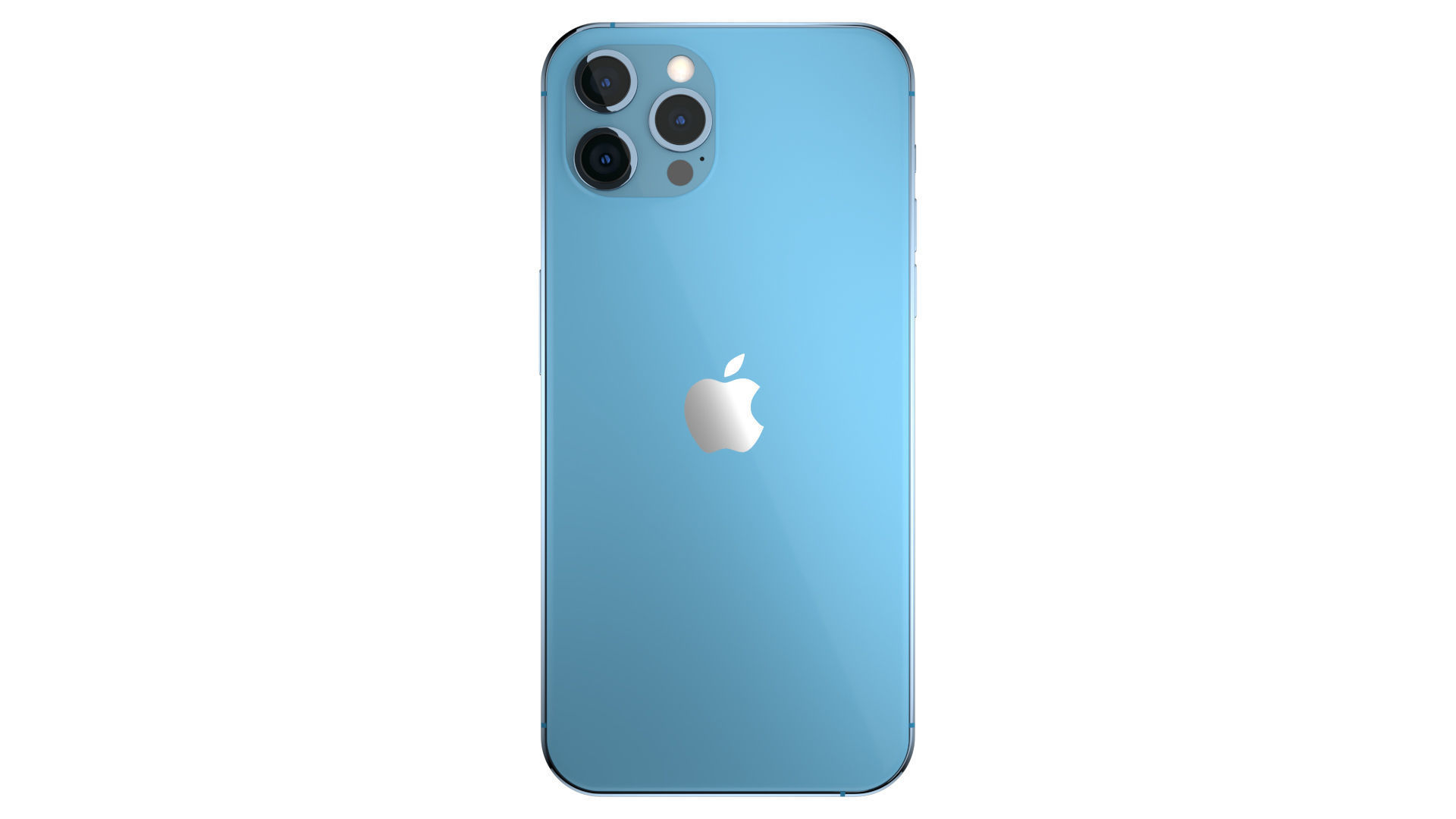 Apple iPhone 13 Pro Max Sierra Blue Low-poly 3D model_2