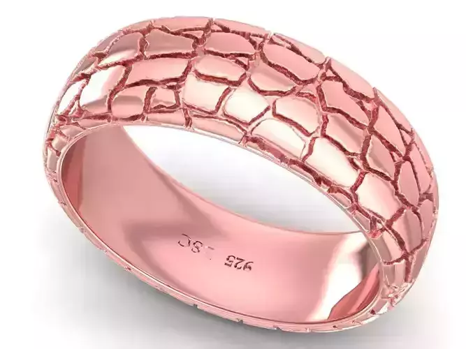 Texture Cracked Ring 2774 3D print model
