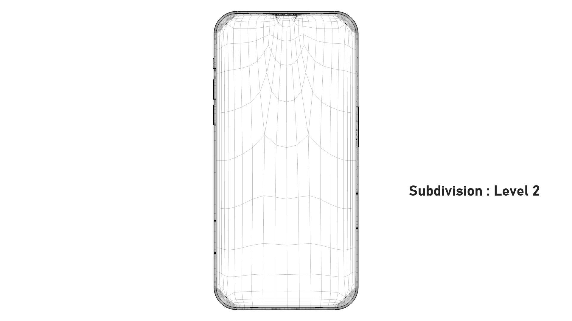Apple iPhone 13 Pro Max Silver Low-poly 3D model_10