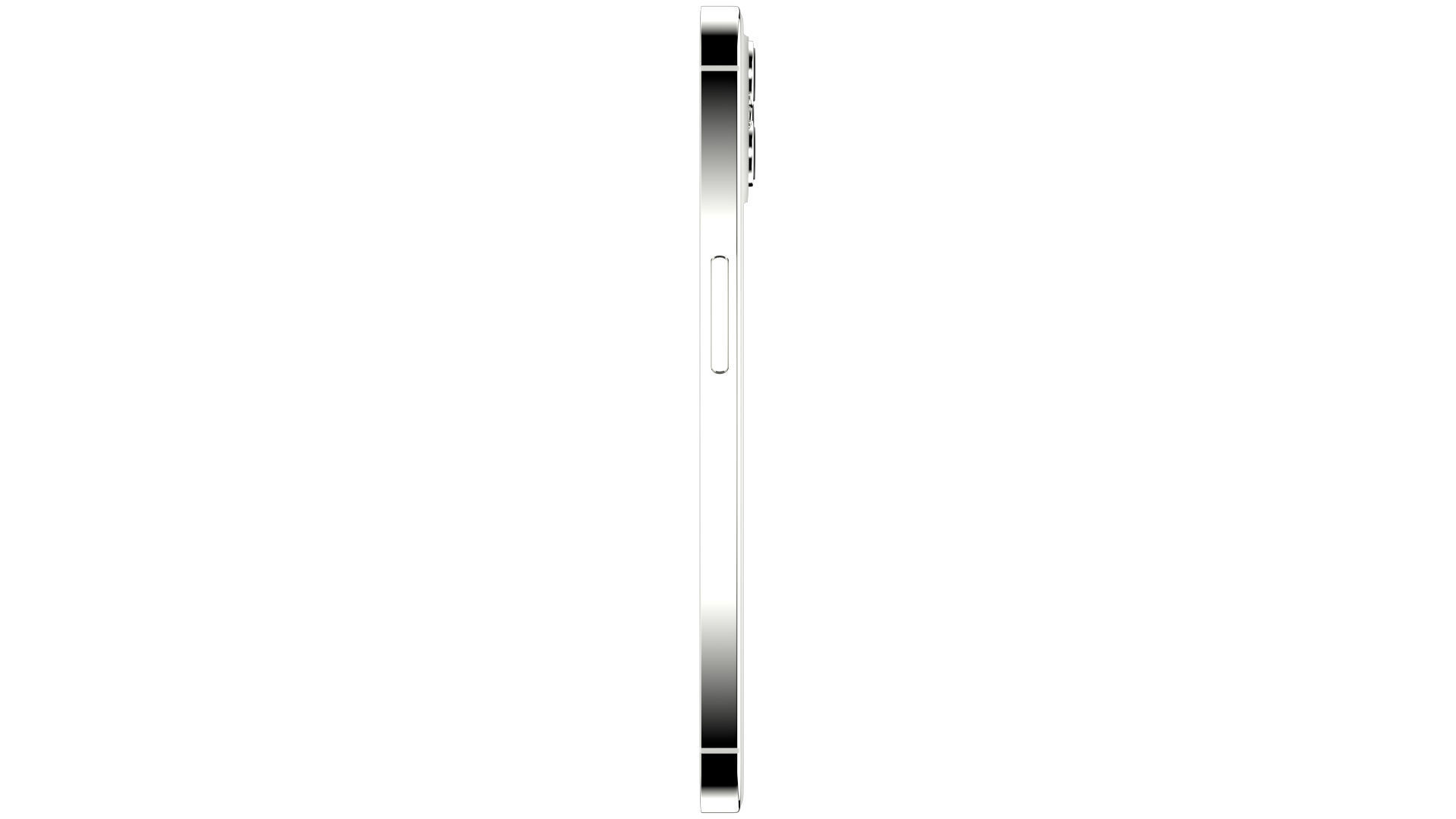 Apple iPhone 13 Pro Max Silver Low-poly 3D model_3