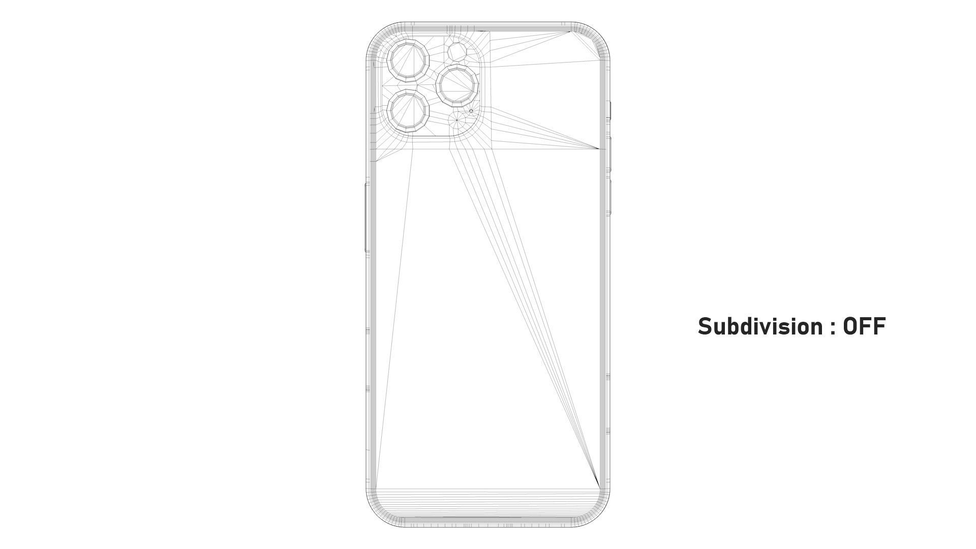 Apple iPhone 13 Pro Max Silver Low-poly 3D model_11
