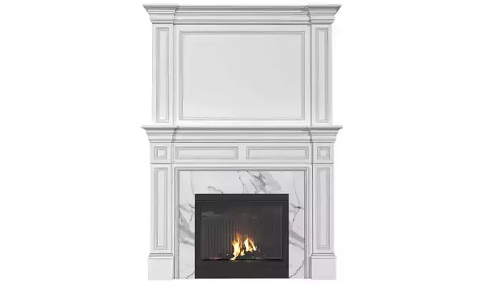 Fireplace Art Deco classic fireplace
