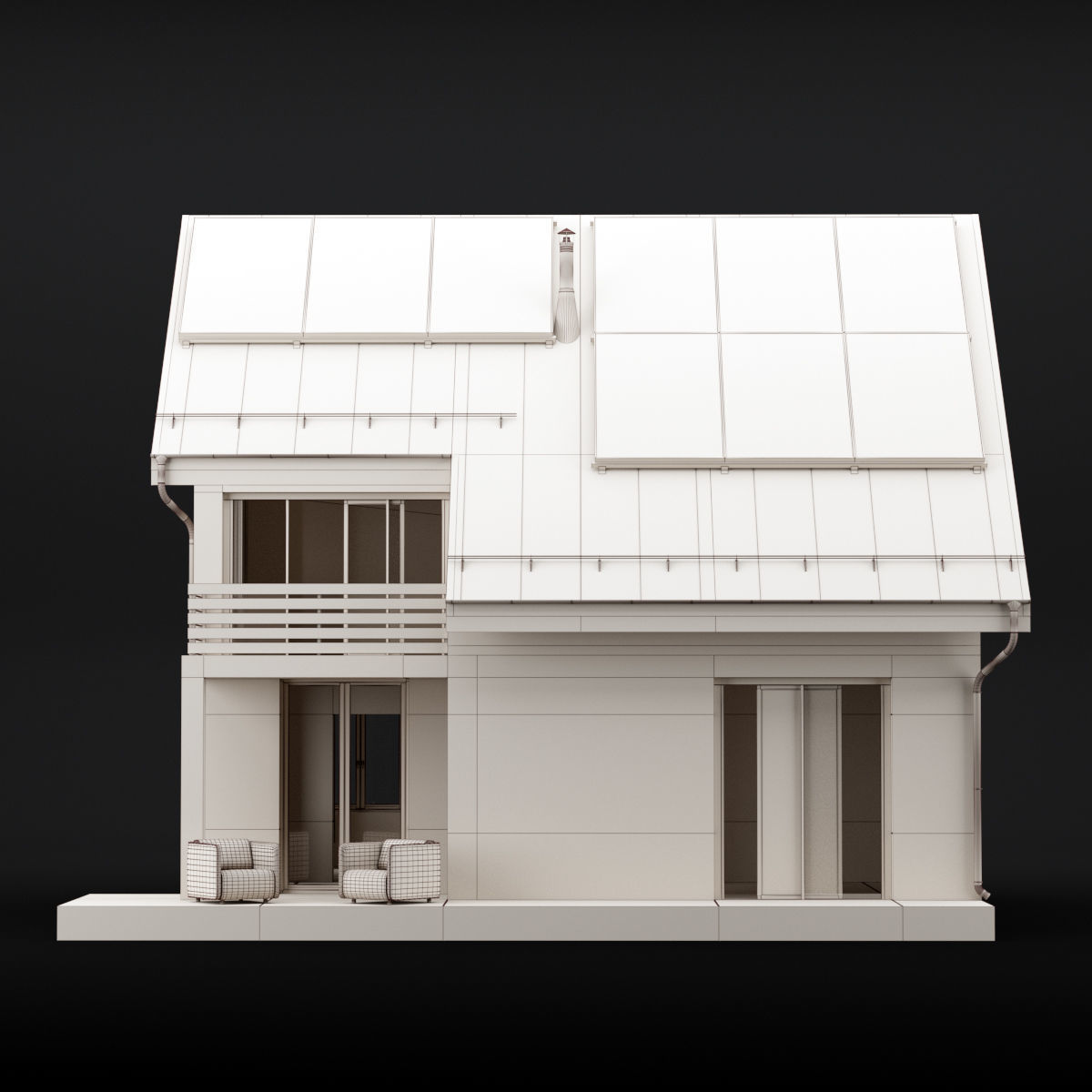 Modern house 04 3D model_20