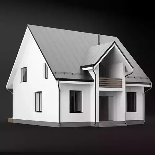 Modern house 04 3D model